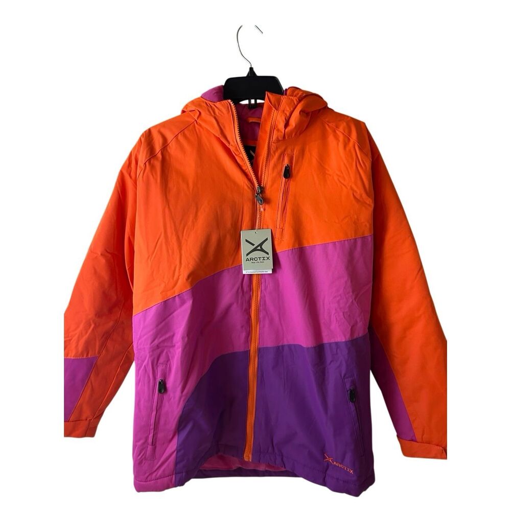 Arctix XL‎ girls youth  jacket Frost orange purple 5K Insulated new